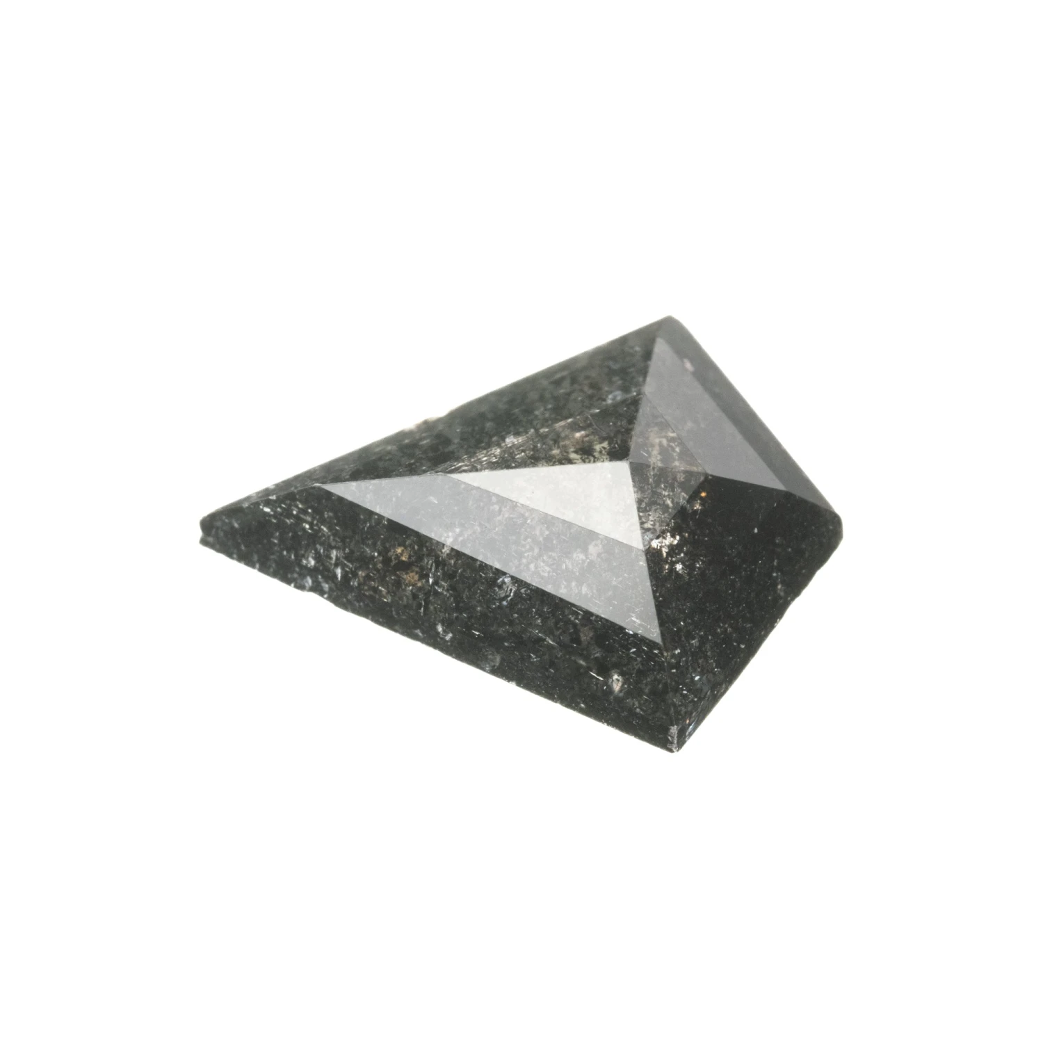 1.65 Carat Black Speckled Rose Cut Kite Diamond 2 1.65 Carat Black Speckled Rose Cut Kite Diamond - Image 2