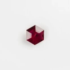 1.65 Carat Deep Red Full Cut Hexagon Ruby