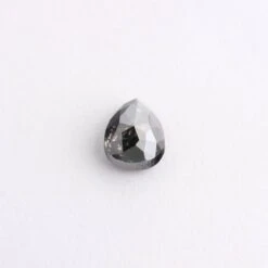 1.68 Carat Black Rose Cut Pear Diamond 8 1.68 Carat Black Rose Cut Pear Diamond -Point No Point Studio Store 1.68 535 4