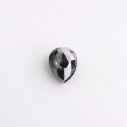 1.68 Carat Black Rose Cut Pear Diamond 10 1.68 Carat Black Rose Cut Pear Diamond -Point No Point Studio Store 1.68 535 6