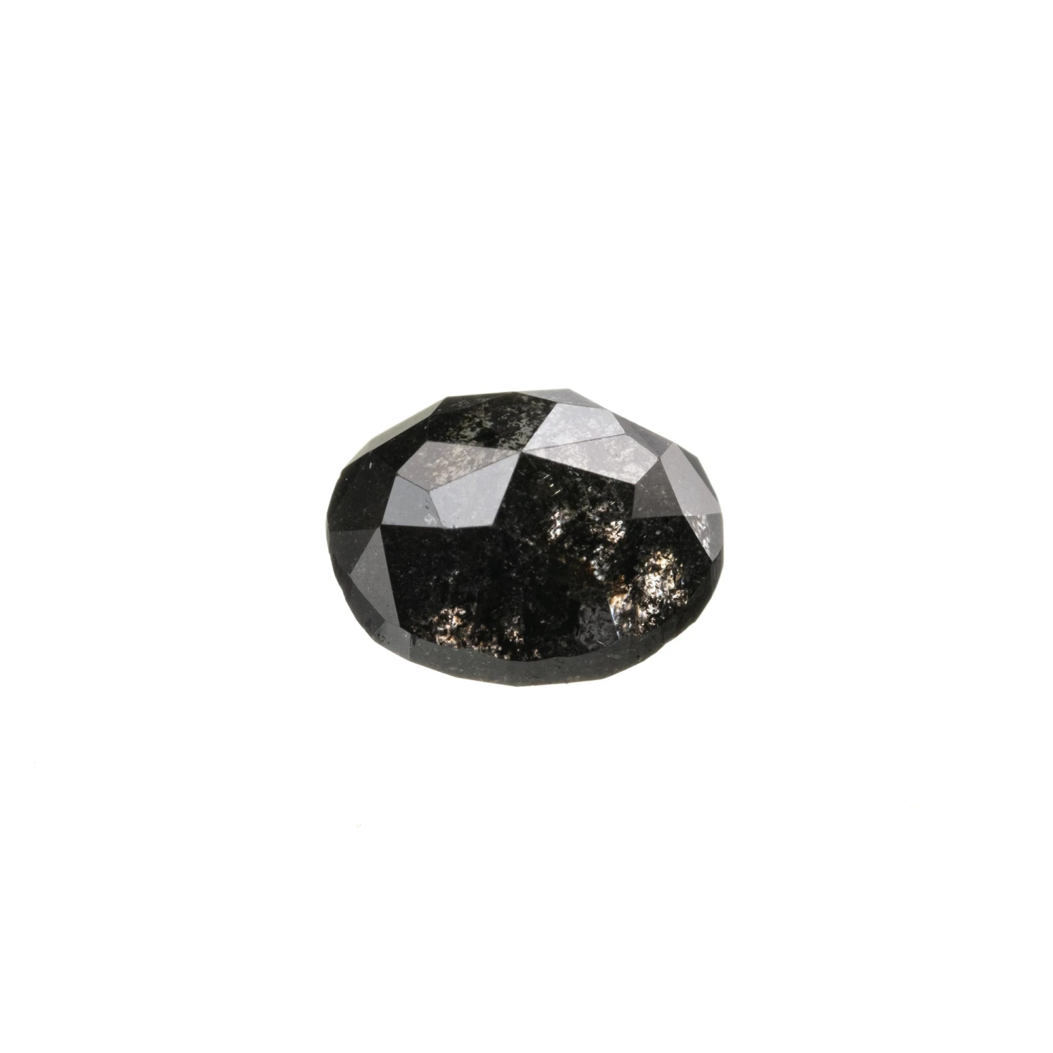 1.72 Carat Black Rose Cut Oval Diamond 3 1.72 Carat Black Rose Cut Oval Diamond - Image 3