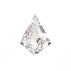 1.74 Carat White Clear Double Cut Kite Sapphire