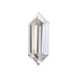 1.84 Carat Clear White Step Cut Elongated Hexagon Moissanite