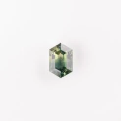 1.77 Carat Green Brilliant Cut Hexagon Sapphire