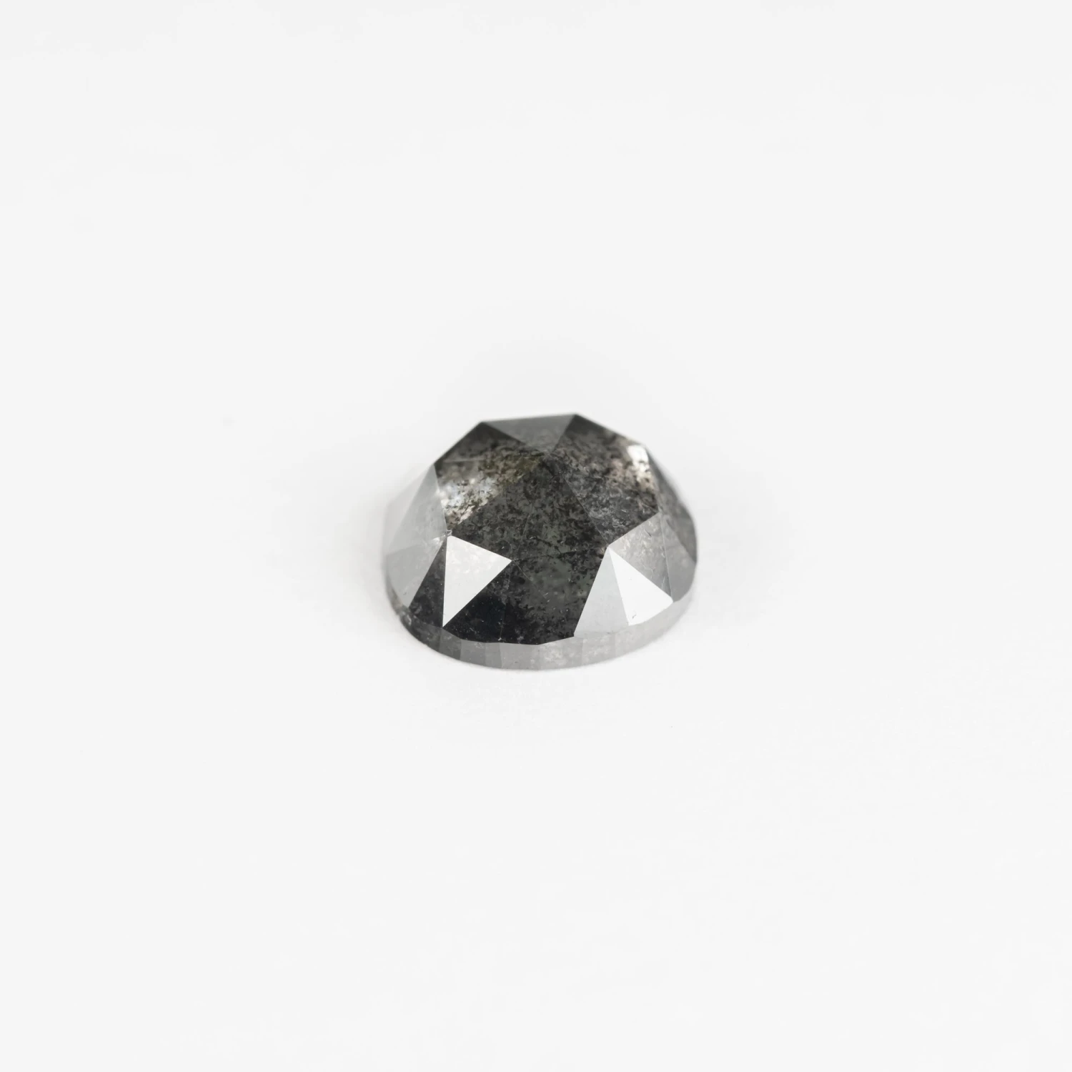 1.78 Carat Salt And Pepper Rose Cut Cushion Diamond 2 1.78 Carat Salt And Pepper Rose Cut Cushion Diamond - Image 2
