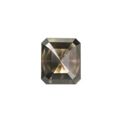 1.86 Carat Salt And Pepper Rose Cut Asscher Diamond