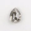 1.92 Carat Salt And Pepper Double Cut Pear Diamond