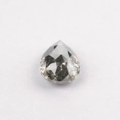 1.92 Carat Salt And Pepper Double Cut Pear Diamond 14 1.92 Carat Salt And Pepper Double Cut Pear Diamond -Point No Point Studio Store 1.92 750a 4