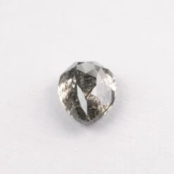 1.92 Carat Salt And Pepper Double Cut Pear Diamond 16 1.92 Carat Salt And Pepper Double Cut Pear Diamond -Point No Point Studio Store 1.92 750a 6