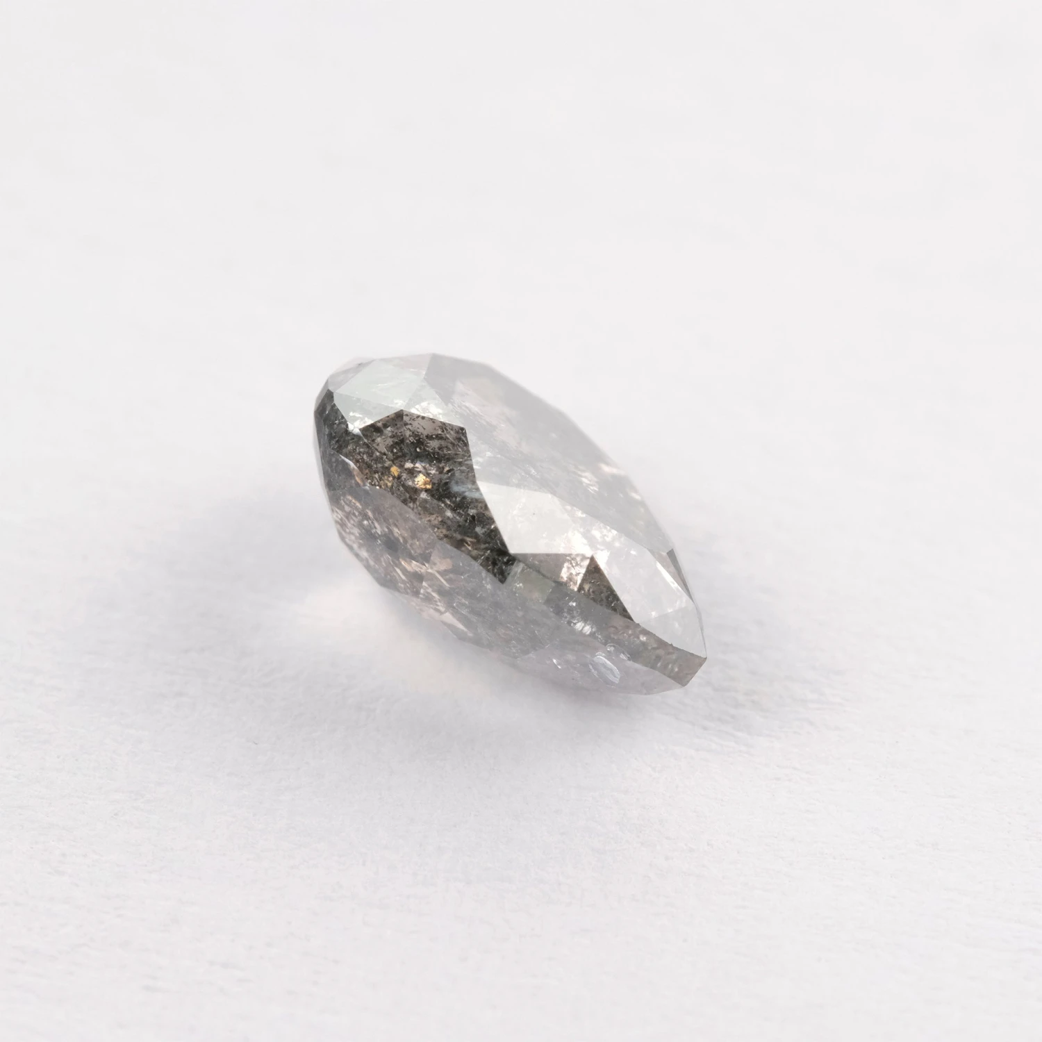 1.92 Carat Salt And Pepper Double Cut Pear Diamond 10 1.92 Carat Salt And Pepper Double Cut Pear Diamond - Image 10