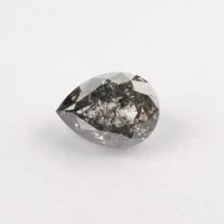 1.92 Carat Salt And Pepper Double Cut Pear Diamond 22 1.92 Carat Salt And Pepper Double Cut Pear Diamond -Point No Point Studio Store 1.92 750b 6