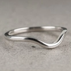 Classic Contour Wedding Band, 14K White Gold 18 Classic Contour Wedding Band, 14K White Gold -Point No Point Studio Store 11102021BWB 3 6e9921b7 3b1a 4564 8ae1 289b022a6ca0