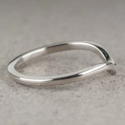 Classic Contour Wedding Band, 14K White Gold 19 Classic Contour Wedding Band, 14K White Gold -Point No Point Studio Store 11102021BWB 4 8f8d4542 bf41 4638 8eb3 72f2cebc9226