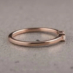 .13 Carat White Tapered Baguette Diamond Ring, 14K Rose Gold 6 .13 Carat White Tapered Baguette Diamond Ring, 14K Rose Gold -Point No Point Studio Store 12022021CRG 3 7ff15b58 69ec 490d 8c70 1d9005aa809e