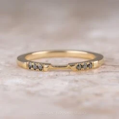 3 Black Diamond Harper Cuff, 14K Yellow Gold