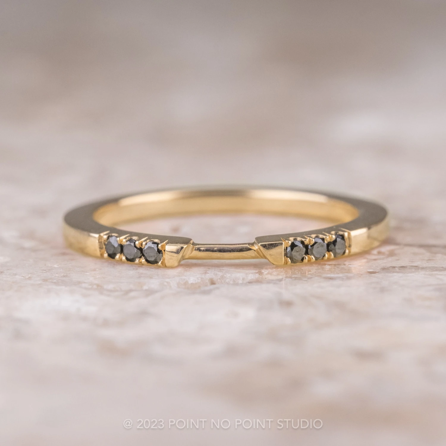 3 Black Diamond Harper Cuff, 14K Yellow Gold 1 3 Black Diamond Harper Cuff, 14K Yellow Gold