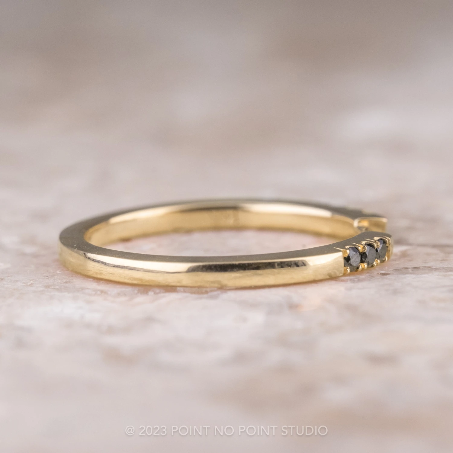 3 Black Diamond Harper Cuff, 14K Yellow Gold 3 3 Black Diamond Harper Cuff, 14K Yellow Gold - Image 3