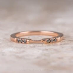3 Black Diamond Harper Cuff, 14K Rose Gold