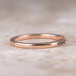 3 Black Diamond Harper Cuff, 14K Rose Gold 5 3 Black Diamond Harper Cuff, 14K Rose Gold -Point No Point Studio Store 13903 3