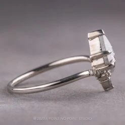 1.14 Carat Canadian Salt And Pepper Kite Diamond Engagement Ring, Flora Setting, Platinum 14 1.14 Carat Canadian Salt And Pepper Kite Diamond Engagement Ring, Flora Setting, Platinum -Point No Point Studio Store 14312 2 c8c46300 4ec9 452d af3d 3ffea84524c7