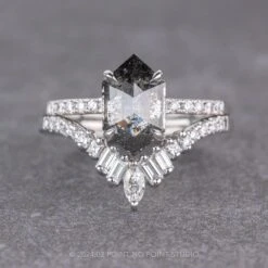 Extra Diamond Wren Wedding Band, 14k White Gold -Point No Point Studio Store 15681 3 e33b44a0 2d82 44de 86ed 6a0c3e6908c0