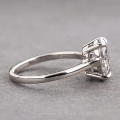 2.10 Carat Salt And Pepper Oval Diamond Engagement Ring, Lark Setting, 14K White Gold 14 2.10 Carat Salt And Pepper Oval Diamond Engagement Ring, Lark Setting, 14K White Gold -Point No Point Studio Store 15932 2