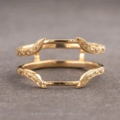 Vintage Wedding Ring Cuff Jacket, 14k Yellow Gold