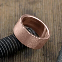 10mm 14k Rose Gold Comfort Fit Men's Ring, Brushed Matte -Point No Point Studio Store 1600096RG C aab7a5df eaa0 4c3b bc29 3f3527818568