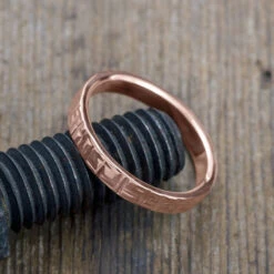 4mm, Comfort Fit, 14k Rose Gold Mens Wedding Band, Textured Polished 6 4mm, Comfort Fit, 14k Rose Gold Mens Wedding Band, Textured Polished -Point No Point Studio Store 1600114RG C 9dc96708 aa63 49ae a187 24dec9ca16c9