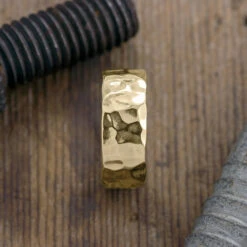 8mm, Comfort Fit, 14k Yellow Gold Hammered Mens Wedding Band, High Polish 6 8mm, Comfort Fit, 14k Yellow Gold Hammered Mens Wedding Band, High Polish -Point No Point Studio Store 1600124YG B a7b6ccc2 7c68 4bbc a7d5 b9c5d14e219c