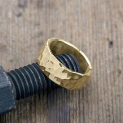 8mm, Comfort Fit, 14k Yellow Gold Hammered Mens Wedding Band, High Polish 7 8mm, Comfort Fit, 14k Yellow Gold Hammered Mens Wedding Band, High Polish -Point No Point Studio Store 1600124YG C 9b3832fd c5a4 42e7 a96f 07d1a7b4ffed