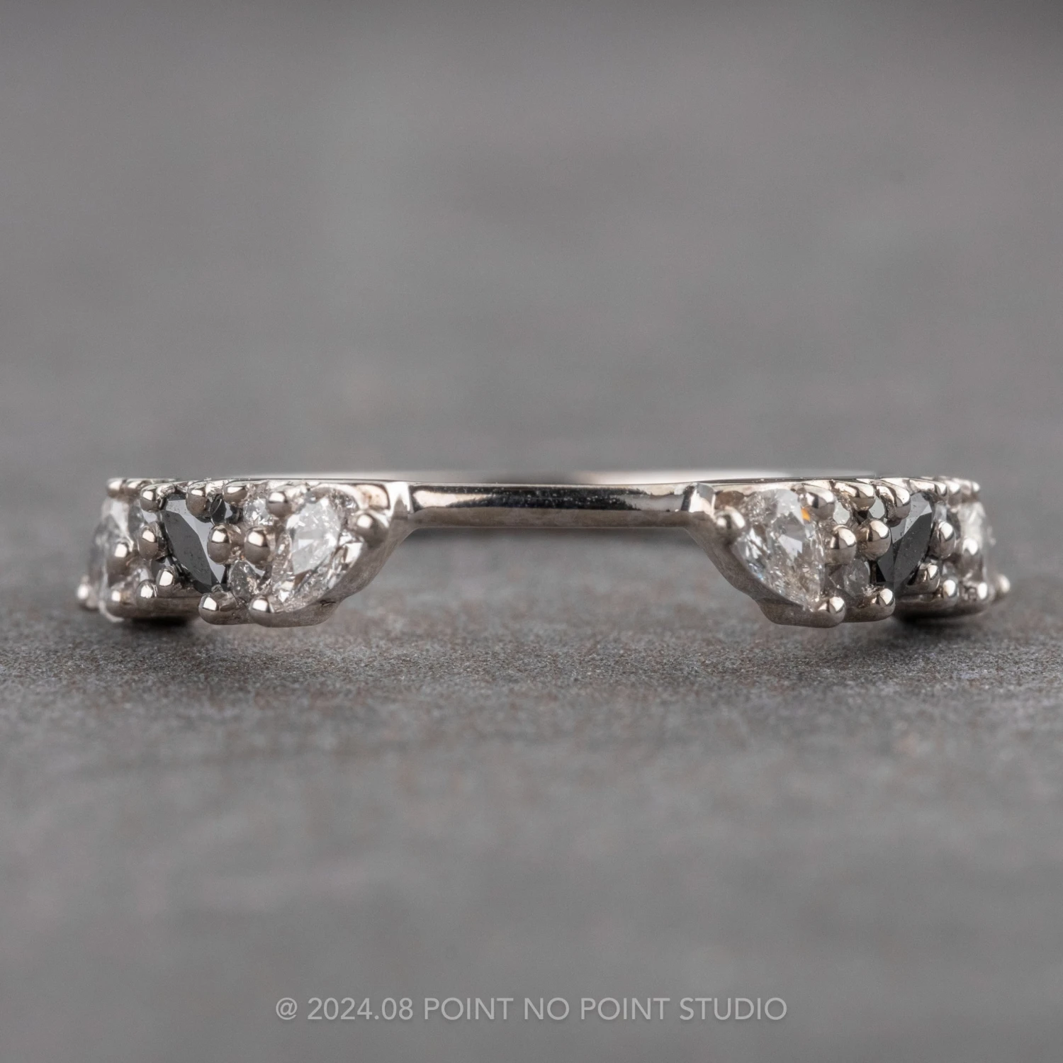 Ombre Diamond Wedding Cuff, Gemini Setting, Platinum 1 Ombre Diamond Wedding Cuff, Gemini Setting, Platinum