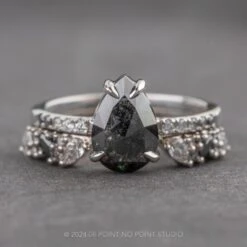 Ombre Diamond Wedding Cuff, Gemini Setting, Platinum 19 Ombre Diamond Wedding Cuff, Gemini Setting, Platinum -Point No Point Studio Store 16962 3 1