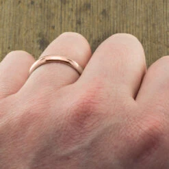 4mm Comfort Fit 14k Rose Gold Mens Wedding Band, Half Round Polished 7 4mm Comfort Fit 14k Rose Gold Mens Wedding Band, Half Round Polished -Point No Point Studio Store 1700006RG D c37113ba edf5 46e0 97fb 7cc43b3c31f1