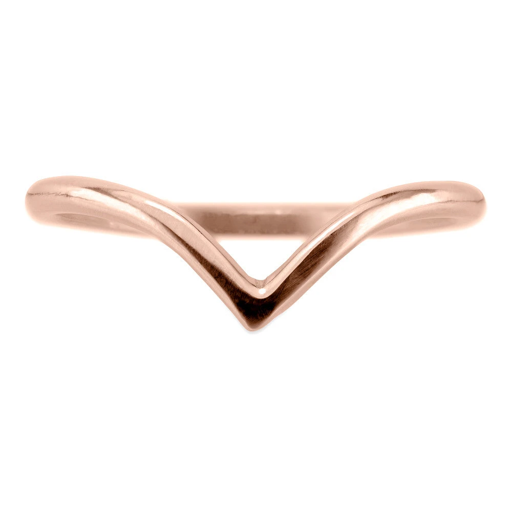 Vivian Wedding Band, 14k Rose Gold 1 Vivian Wedding Band, 14k Rose Gold