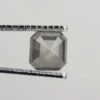 1.82 Carat Salt And Pepper Asscher Rose Cut Diamond