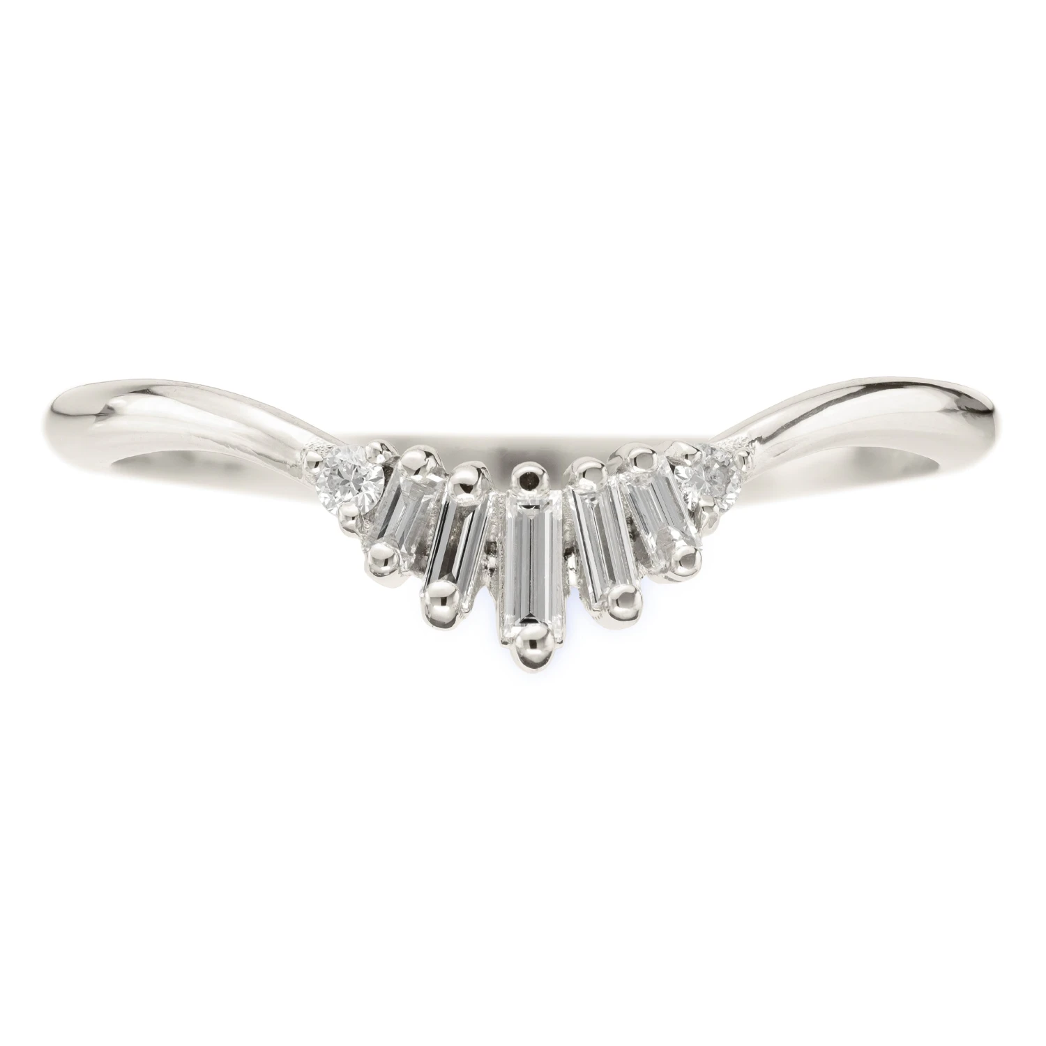 Wren Diamond Wedding Band, Platinum 9 Wren Diamond Wedding Band, Platinum - Image 9