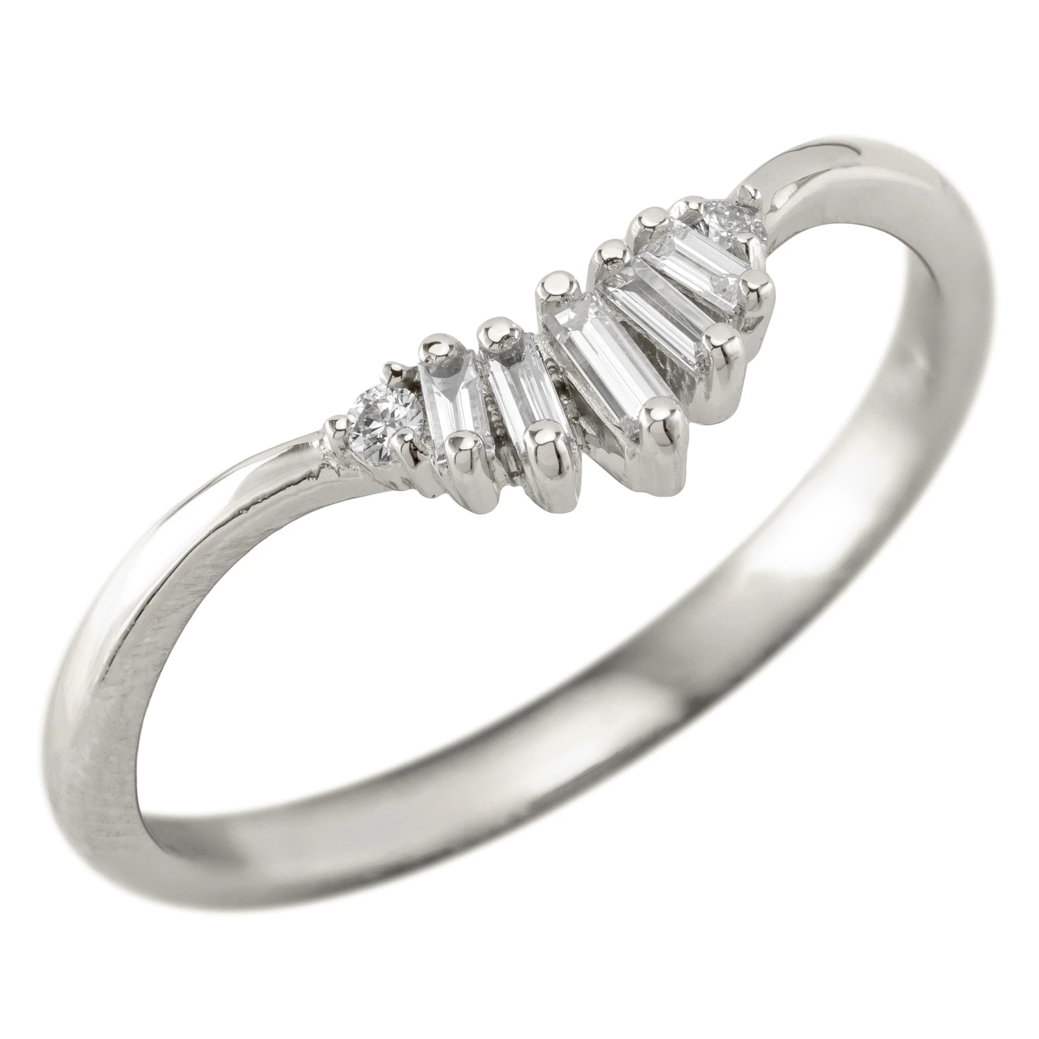 Wren Diamond Wedding Band, Platinum 10 Wren Diamond Wedding Band, Platinum - Image 10