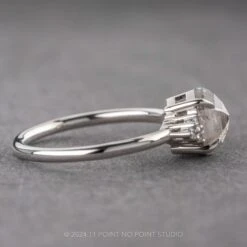 1.46 Carat Canadian Icy White Hexagon Diamond Engagement Ring, Quinn Setting, Platinum 10 1.46 Carat Canadian Icy White Hexagon Diamond Engagement Ring, Quinn Setting, Platinum -Point No Point Studio Store 17492 2 7e8cbd9c 6020 40ce 86d1 78f7587d1127