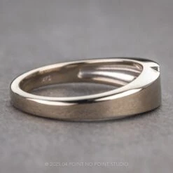 Salt And Pepper Diamond Mens Wedding Ring, Platinum 11 Salt And Pepper Diamond Mens Wedding Ring, Platinum -Point No Point Studio Store 18393 2 1