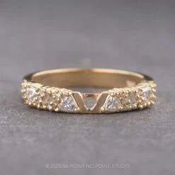 Diamond Wedding Cuff, Stardust Setting, 14K Yellow Gold 24 Diamond Wedding Cuff, Stardust Setting, 14K Yellow Gold -Point No Point Studio Store 18773 1