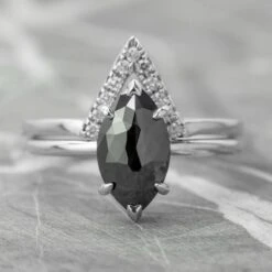 1.71 Carat Black Marquise Diamond Engagement Ring, Jane Setting, Platinum 30 1.71 Carat Black Marquise Diamond Engagement Ring, Jane Setting, Platinum -Point No Point Studio Store 190301 A1WG 03f1f600 54a7 4ec0 a58d c4a7e64194d1