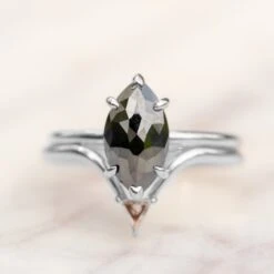 1.71 Carat Black Marquise Diamond Engagement Ring, Jane Setting, Platinum 20 1.71 Carat Black Marquise Diamond Engagement Ring, Jane Setting, Platinum -Point No Point Studio Store 190301 DWG f2d52973 aa93 4760 a902 db7f6f2ef21a