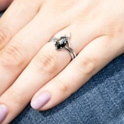 1.71 Carat Black Marquise Diamond Engagement Ring, Jane Setting, Platinum 23 1.71 Carat Black Marquise Diamond Engagement Ring, Jane Setting, Platinum -Point No Point Studio Store 190301 GWG 8f1caaa4 d9e3 416b 9fdf 38057177cab7