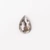 2 Carat Salt And Pepper Rose Cut Pear Diamond