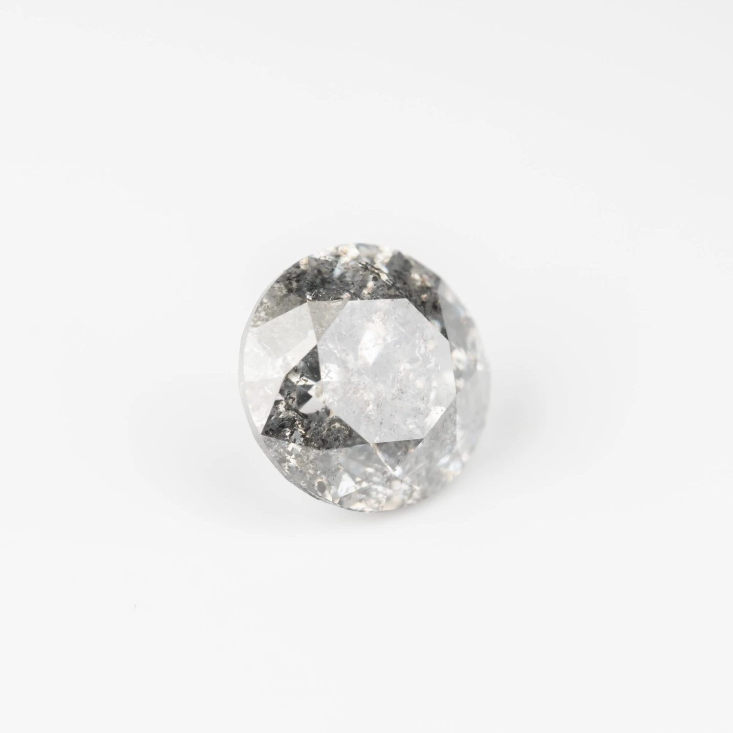 2.02 Carat Salt And Pepper Brilliant Cut Round Diamond 2 2.02 Carat Salt And Pepper Brilliant Cut Round Diamond - Image 2
