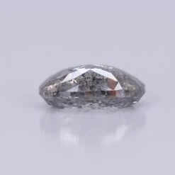 2.06 Carat Salt And Pepper Double Cut Elongated Oval Diamond -Point No Point Studio Store 2.06Up