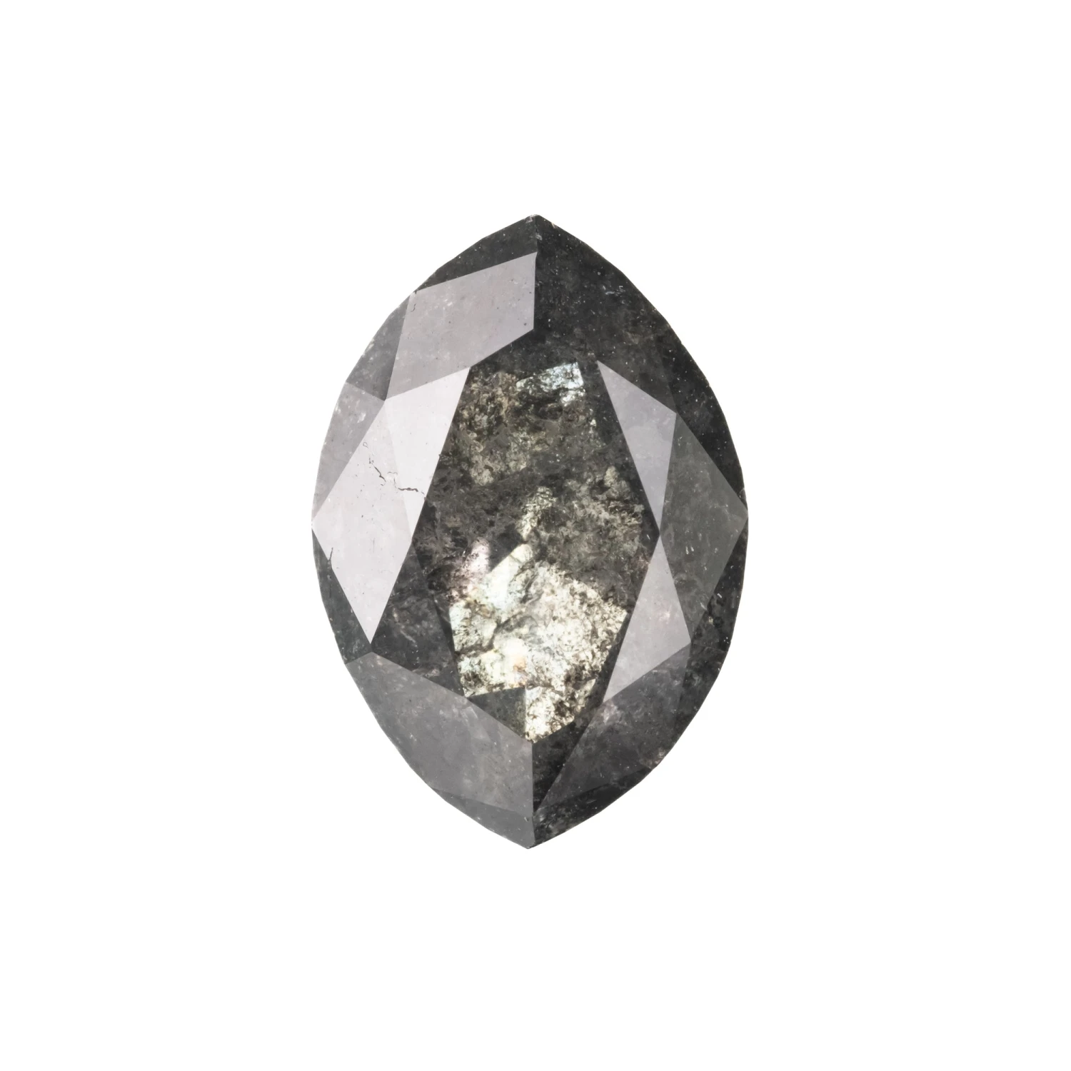 2.06 Carat Salt And Pepper Double Cut Marquise Diamond 4 2.06 Carat Salt And Pepper Double Cut Marquise Diamond - Image 4