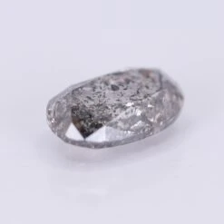 2.06 Carat Salt And Pepper Double Cut Elongated Oval Diamond -Point No Point Studio Store 2.06down