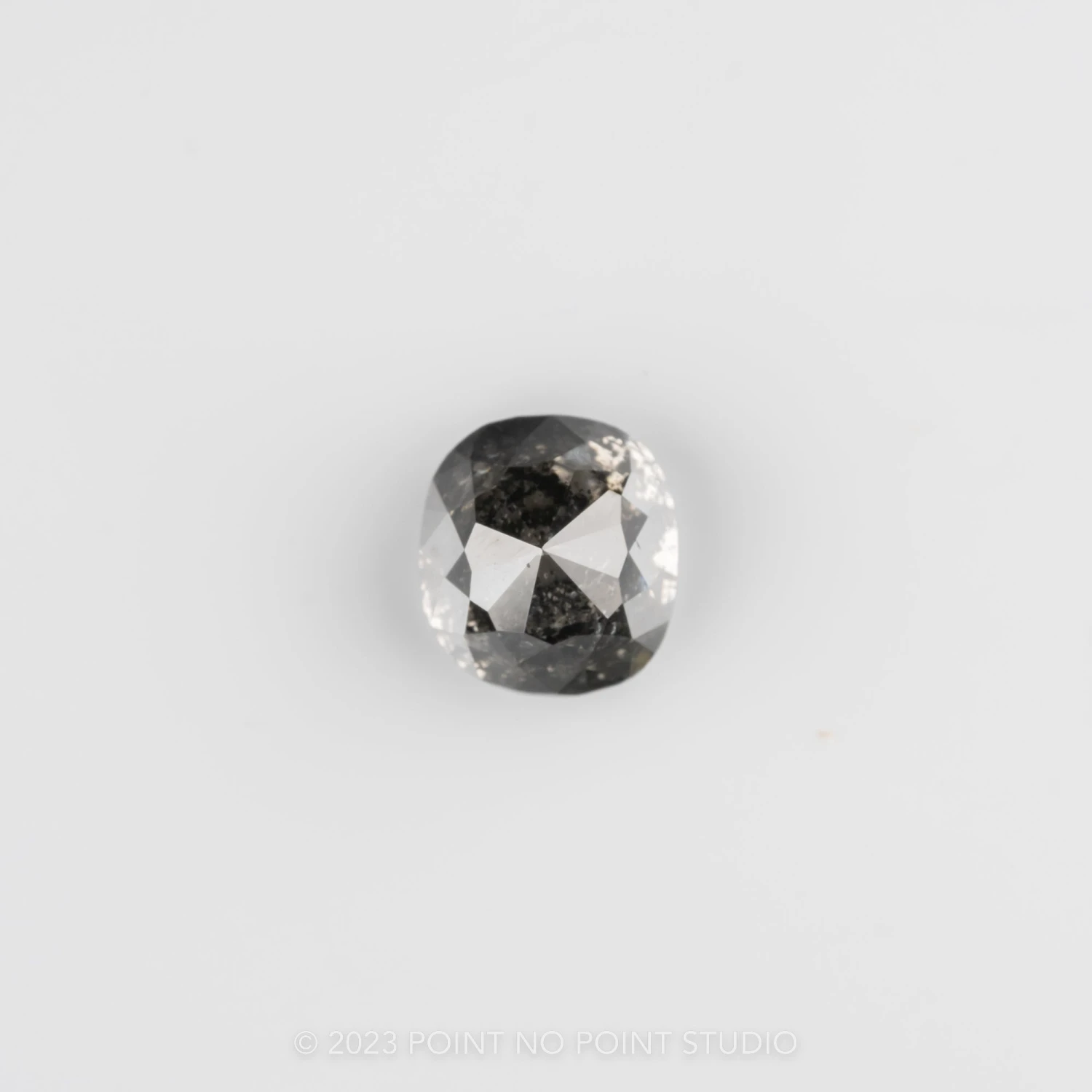 2.07 Carat Salt And Pepper Double Cut Cushion Diamond 1 2.07 Carat Salt And Pepper Double Cut Cushion Diamond